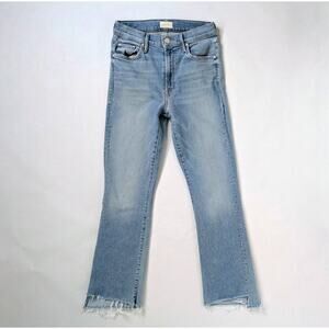 MOTHER The Insider Crop Step Fray 26 Light Wash Cali Cool Minimalist Denim